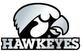 Iowa Hawkeyes Silver Auto Emblem