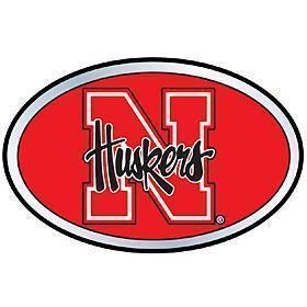 Nebraska Huskers Color Auto Emblem