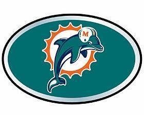 Miami Dolphins Color Auto Emblem