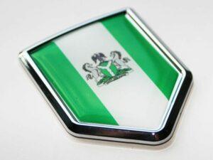 Nigeria Nigerian Flag Decal Crest Chrome Emblem Sticker