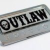 Outlaw Edition 3D Chrome Auto Emblem