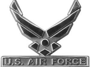 Air Force Wings Logo Triple Chrome Plated ABS Emblem