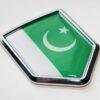 Pakistan Pakistani Flag Decal Crest Chrome Emblem Sticker