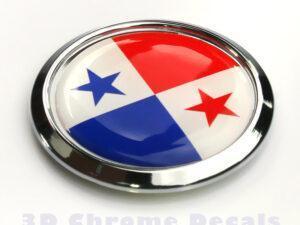 Panama Decal Flag Car Chrome Emblem Bumper Sticker 3D