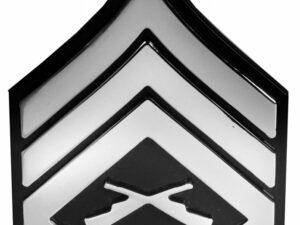 Patch - Staff Sargent Triple Chrome Plated Adhesive ABS Emblem