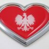 Poland HEART 3D Adhesive Emblem