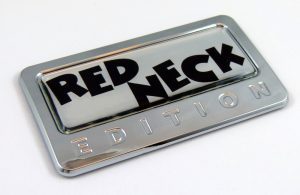 Red Neck Edition 3D Chrome Auto Emblem