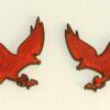 Reflective EAGLE Red Emblems PAIR
