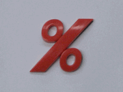 Red Symbol - Percent Sign