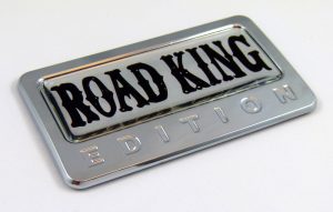 Road King Edition 3D Chrome Auto Emblem