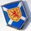 Scotland Decal Scottish Flag Crest Chrome Emblem Sticker