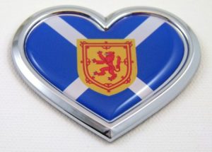 Scotland HEART 3D Adhesive Emblem