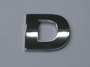 Small Chrome Letters D