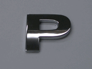 Small Chrome Letters P
