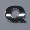 Small Chrome Letters Q