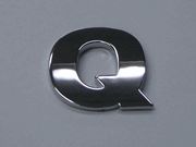 Small Chrome Letters Q
