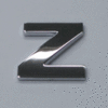 Small Chrome Letters Z