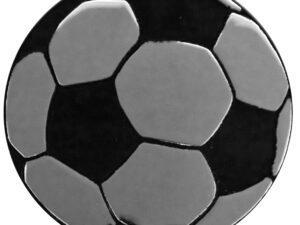 Soccer Ball Chrome Metal Auto Emblem