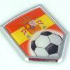 Spain Soccer Crest 3D Adhesive Chrome Auto Emblem
