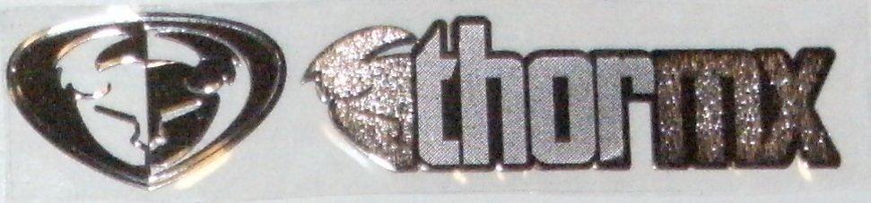 Thor MX Aluminum Foil Emblems PAIR