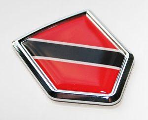 Trinidad and Tobago Flag Decal Crest Chrome Emblem Sticker