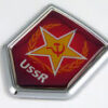 USSR CCCP Red 3D flag Chrome Emblem