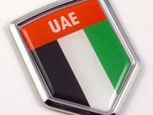 United Arab Emirates Crest Flag 3D Shield Emblem Domed Sticker