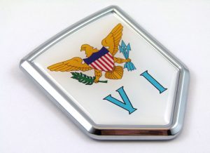 Virgin islands Crest 3D Chrome Emblem