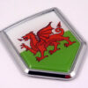 Wales Flag 3D Decal Crest Chrome Emblem Sticker