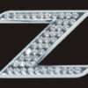 Chrome Letter Style Crystal - Z