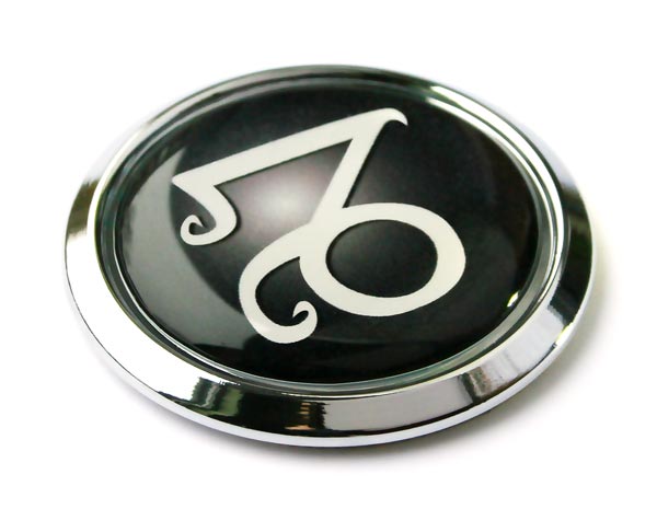 Zodiac Capricorn 3D Adhesive Chrome Auto Emblem