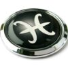 Zodiac Pisces 3D Adhesive Chrome Auto Emblem