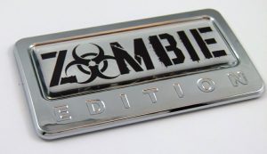 Zombie Edition 3D Chrome Auto Emblem