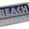 beach special edition adhesive chrome emblem