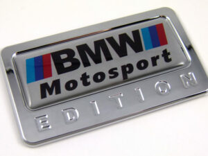 bmw motosport special edition adhesive chrome emblem