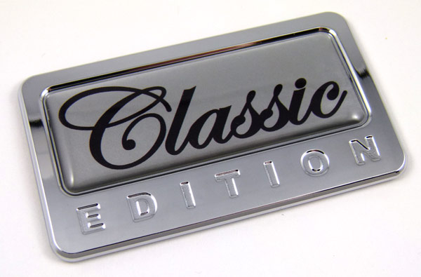 classic special edition adhesive chrome emblem