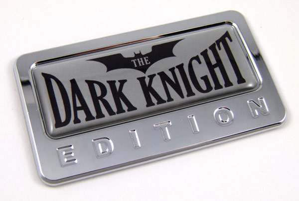 dark knight special edition adhesive chrome emblem