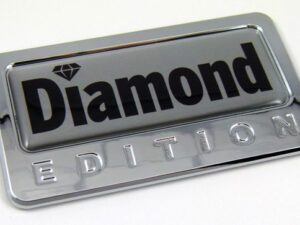 diamond special edition adhesive chrome emblem