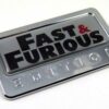 fast and furious special edition adhesive chrome emblem
