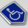 handicap crest 3D chrome automobile emblem