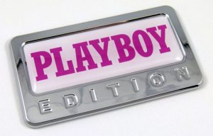 playboy special edition adhesive chrome emblem