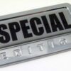 special special edition adhesive chrome emblem