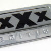 triple xxx special edition adhesive chrome emblem