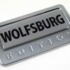 wolfsburg special edition adhesive chrome emblem